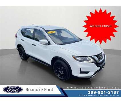 2018 Nissan Rogue S is a White 2018 Nissan Rogue S SUV in Roanoke IL