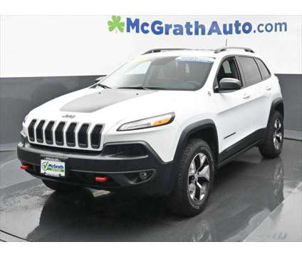 2018 Jeep Cherokee Trailhawk 4x4 is a White 2018 Jeep Cherokee Trailhawk SUV in Dubuque IA