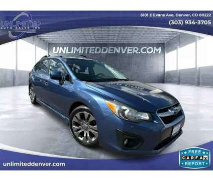 2013 Subaru Impreza for sale is a Blue 2013 Subaru Impreza 2.5i 5-Door Car for Sale in Denver CO