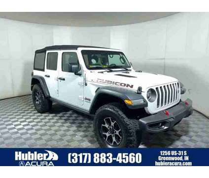 2018UsedJeepUsedWrangler Unlimited is a White 2018 Jeep Wrangler Unlimited Car for Sale in Greenwood IN