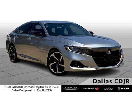 2021UsedHondaUsedAccord is a Silver 2021 Honda Accord Car for Sale in Dallas TX