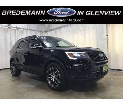 2018 Ford Explorer Sport is a Black 2018 Ford Explorer Sport Car for Sale in Glenview IL