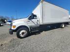 Used 2015 Ford F750 26 Foot Box Truck Non Cdl for sale.
