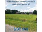 Plot For Sale In Lake Waccamaw, North Carolina