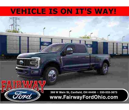2024 Ford F-450SD Platinum DRW is a Blue 2024 Ford F-450 Platinum Truck in Canfield OH