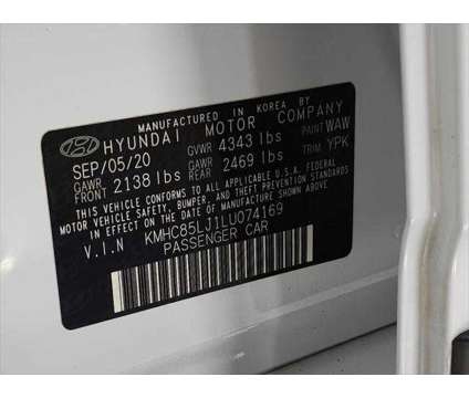 2020 Hyundai Ioniq Electric Limited is a White 2020 Hyundai Ioniq Electric Hatchback in Schaumburg IL