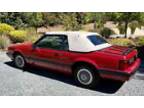 1988 Ford Mustang LX 1988 Ford Mustang Convertible Red RWD Automatic LX
