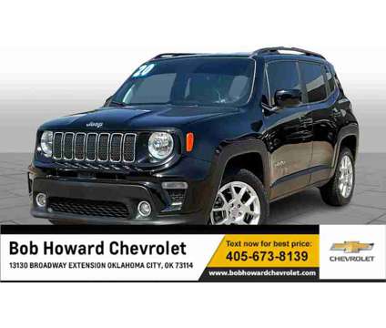 2020UsedJeepUsedRenegade is a Black 2020 Jeep Renegade Car for Sale in Oklahoma City OK