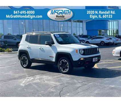 2017 Jeep Renegade Trailhawk is a White 2017 Jeep Renegade Trailhawk Car for Sale in Elgin IL