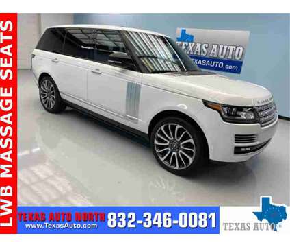 2015 Land Rover Range Rover 5.0L V8 Supercharged Autobiography LWB is a White 2015 Land Rover Range Rover SUV in Houston TX