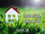 Plot For Sale In Colton, South Dakota