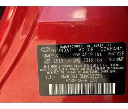 2021 Hyundai Sonata Limited is a Red 2021 Hyundai Sonata Limited Sedan in Holyoke MA