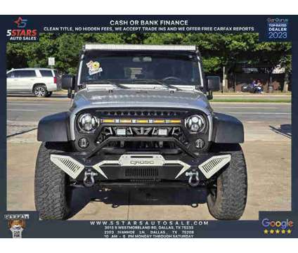 2012 Jeep Wrangler for sale is a Silver 2012 Jeep Wrangler Car for Sale in Dallas TX