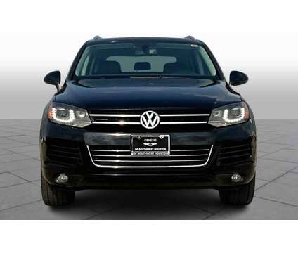 2012UsedVolkswagenUsedTouareg is a Black 2012 Volkswagen Touareg Car for Sale in Houston TX