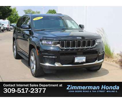 2021 Jeep Grand Cherokee L Limited is a Black 2021 Jeep grand cherokee Car for Sale in Moline IL