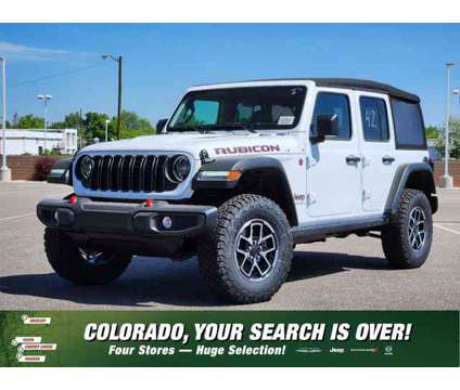 2024 Jeep Wrangler Rubicon is a White 2024 Jeep Wrangler Rubicon Car for Sale in Denver CO