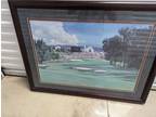 Framed golf picture