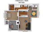 3 Floor Plan 1x1 - Stoneleigh On Cartwright, Balch Springs, TX