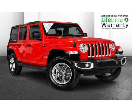 2021 Jeep Wrangler Unlimited Sahara is a Red 2021 Jeep Wrangler Unlimited Sahara SUV in Fredericksburg VA