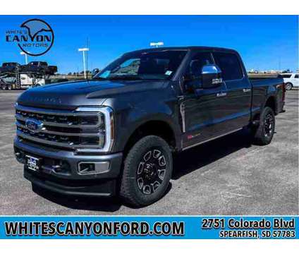 2024 Ford F-350 Platinum is a Grey 2024 Ford F-350 Platinum Truck in Spearfish SD