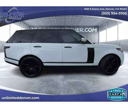 2014 Land Rover Range Rover for sale is a White 2014 Land Rover Range Rover Car for Sale in Denver CO