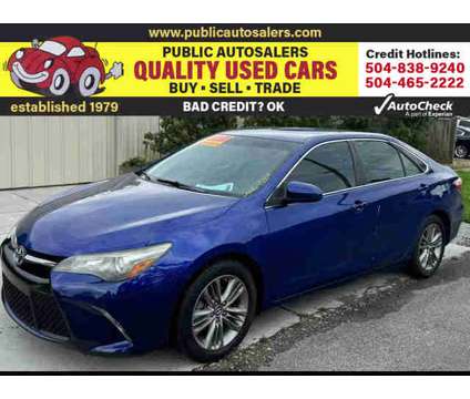 2016 Toyota Camry for sale is a Blue 2016 Toyota Camry Car for Sale in Kenner LA