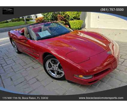 2003 Chevrolet Corvette for sale is a Red 2003 Chevrolet Corvette 427 Trim Car for Sale in Boca Raton FL