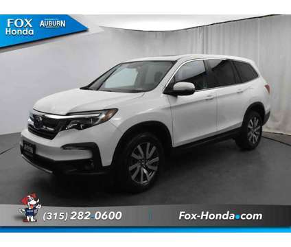 2021UsedHondaUsedPilot is a Silver, White 2021 Honda Pilot Car for Sale in Auburn NY