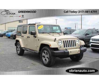 2016UsedJeepUsedWrangler Unlimited is a Tan 2016 Jeep Wrangler Unlimited Sahara SUV in Greenwood IN