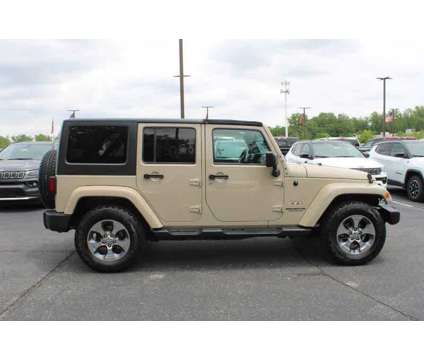 2016UsedJeepUsedWrangler Unlimited is a Tan 2016 Jeep Wrangler Unlimited Sahara SUV in Greenwood IN