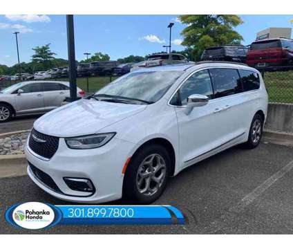 2022 Chrysler Pacifica Limited is a White 2022 Chrysler Pacifica Limited Car for Sale in Capitol Heights MD