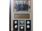 Photograph of 5 presidents with signed golf balls