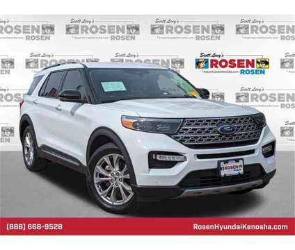 2021 Ford Explorer Limited is a White 2021 Ford Explorer Limited SUV in Kenosha WI