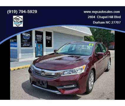 2017 Honda Accord for sale is a Red 2017 Honda Accord Car for Sale in Durham NC