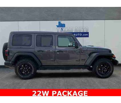 2021 Jeep Wrangler Unlimited Willys is a Grey 2021 Jeep Wrangler Unlimited SUV in Houston TX