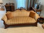 Antique 1840 s Mahogany Couch Sofa (Empire Style)