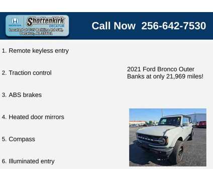 2021UsedFordUsedBroncoUsed4 Door 4x4 is a Grey 2021 Ford Bronco Car for Sale in Decatur AL