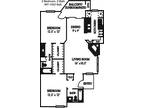 2 Floor Plan 2x2 - Ridgeview Place, Irving, TX