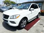 2012 Mercedes-Benz M-Class ML 350 White, LEATHER-PANORAMIC ROOF-NAV