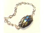 Sterling Silver Wire Wrapped Labradorite Bracelet