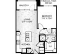 2 Floor Plan 1x1 - Station At Old Town, Lewisville, TX