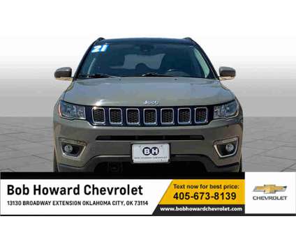 2021UsedJeepUsedCompassUsed4x4 is a Grey 2021 Jeep Compass Car for Sale in Oklahoma City OK
