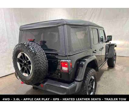 2021 Jeep Wrangler Unlimited Rubicon HEATED LEATHER SEATS is a Black 2021 Jeep Wrangler Unlimited Rubicon SUV in Saint Charles IL