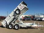 7x14 Dump Trailer GVWR 14,000 lbs, Equipment Hauler, Bobcat Hauler