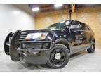 2016 Ford Explorer Police AWD Red/Blue Visor and LED Lights, Partition, Console
