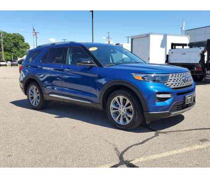 2023 Ford Explorer Limited is a Blue 2023 Ford Explorer Limited Car for Sale in Paw Paw MI