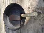 10 1/2" Cast Iron Fry Pan And Carbon Steel Spatula