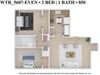 CWE Apartments - Two Bedroom One Bath - WTR850