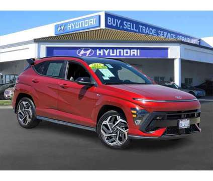 2024 Hyundai Kona N Line is a Red 2024 Hyundai Kona SUV in Stockton CA