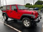 2016 Jeep Wrangler Unlimited Red, 64K miles